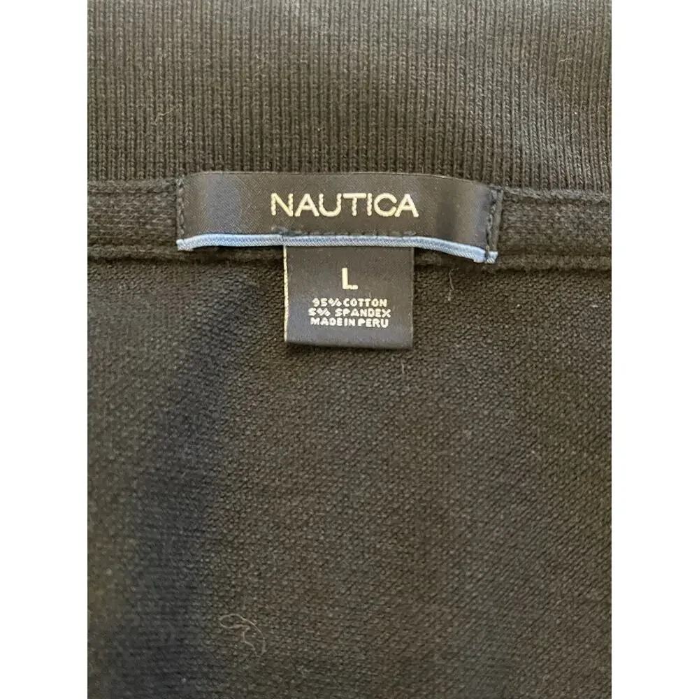 Women’s Navy Nautica V-neck Shirt Sz Large 3/4sleeve - Picture 5 of 8